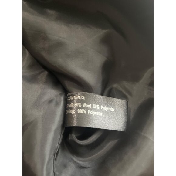 Collection by Gallery black wool button front collared coat size Medium - Picture 6 of 9